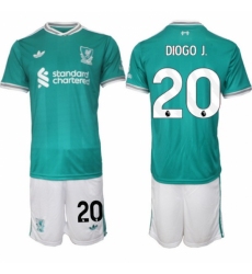 Men Liverpool 2026 Soccer Jerseys Teal #20 DIOGO J.
