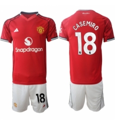 Men Manchester United 2026 Soccer Jerseys Red #18 CASEMIRO