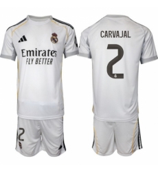 Men Real Madrid 2026 Soccer Jerseys White #2 CARVAJAL