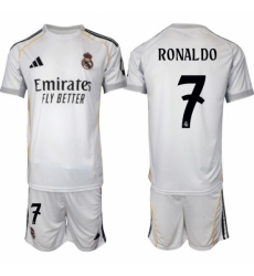 Men Real Madrid 2026 Soccer Jerseys White #7 RONALDO (2)