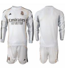 Men Real Madrid 2026 Soccer Jerseys White Long BLANK