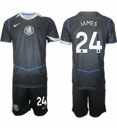 Men Chelsea 2026 Soccer Jerseys DarkGrey #24 JAMES