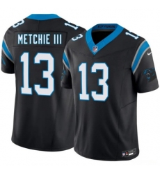 Men's Carolina Panthers #13 John Metchie III Black 2026 F.U.S.E. Vapor Limited Football Stitched Jersey