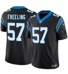 Men's Carolina Panthers #57 Monroe Freeling Black 2026 Draft F.U.S.E. Vapor Limited Football Stitched Jersey