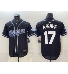 Men's Los Angeles Dodgers #17 大谷翔平 B2B Champs 2026 Black Out Style Vapor Limited Stitched Baseball Jersey