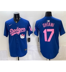 Men's Los Angeles Dodgers #17 Shohei Ohtani Royal 2025 Hello Kitty Vapor Limited Stitched Baseball Jersey