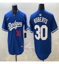 Men's Los Angeles Dodgers #30 Dave Roberts Royal 2026 Limited Stitched Baseball Jersey