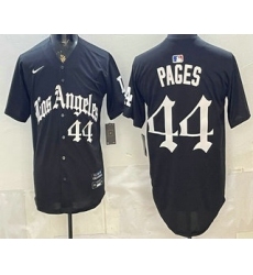 Men's Los Angeles Dodgers #44 Andy Pages Black Gothic Edition Vapor Premier Limited Stitched Jersey
