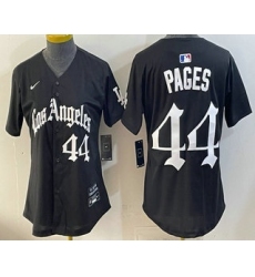 Women's Los Angeles Dodgers #44 Andy Pages Black Gothic Edition Vapor Premier Limited Jersey