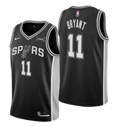 Men's San Antonio Spurs #11 Carter Bryant Black Icon Edition Stitched Basketball Jersey