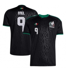 Men's Mexico #9 Raúl Jiménez Black 2026 Soccer Jersey Suit