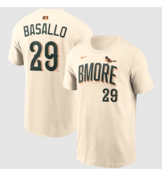 Men's Baltimore Orioles #29 Samuel Basallo Natural 2026 City Connect T-Shirt