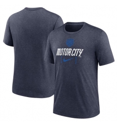 Men's Detroit Tigers Navy 2024 City Connect Large Logo T-Shirt1