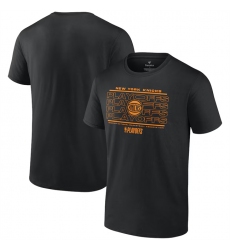 Men's New York Knicks Black 2024 Playoffs Fast Break Opportunity T-Shirt
