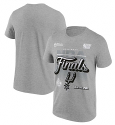Men's San Antonio Spurs Gray 2026 NBA Western Conference Champions Authentic Locker Room T-Shirt