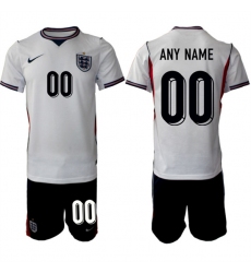 Men's England Custom 2026 White Home Soccer Jersey Suit