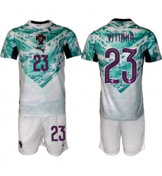 Men's Portugal Team #23 Vitinha Green 2026 World Cup Away Soccer Jersey Suit