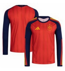 Men 0 Spain Blank World Cup 2026 Away Replica Jersey 4