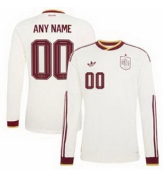 Men 00 Spain Custom World Cup 2026 Away Replica Jersey 2