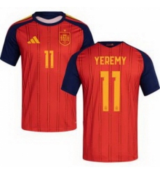 Men 11 Spain Yeremy Pino World Cup 2026 Away Replica Jersey 1