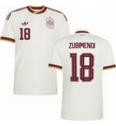Men 18 Spain Martin Zubimendi World Cup 2026 Away Replica Jersey 2