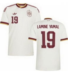 Men 19 Spain Lamine Yamal World Cup 2026 Away Replica Jersey 1