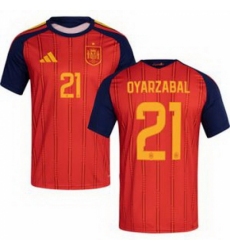 Men 21 Spain Mikel Oyarzabal World Cup 2026 Away Replica Jersey 1