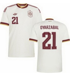 Men 21 Spain Mikel Oyarzabal World Cup 2026 Away Replica Jersey 2