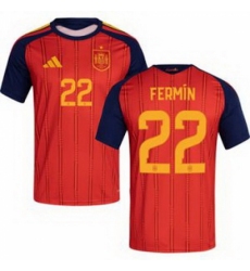Men 22 Spain Fermin Lopez World Cup 2026 Away Replica Jersey 1