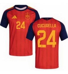 Men 24 Spain Marc Cucurella World Cup 2026 Away Replica Jersey 1