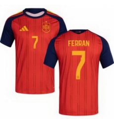 Men 7 Spain Ferran Torres World Cup 2026 Away Replica Jersey 1