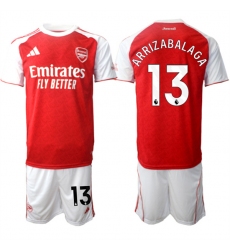 Men's Arsenal F.C #13 Kepa Arrizabalaga 2026 Red Home Soccer Jersey Suit