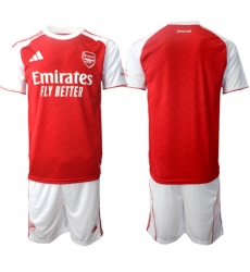 Men's Arsenal F.C Blank 2026 Red Home Soccer Jersey Suit