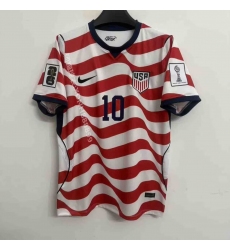 Men's United States #10 Christian Pulisic White Red 2026 Home Soccer Jersey