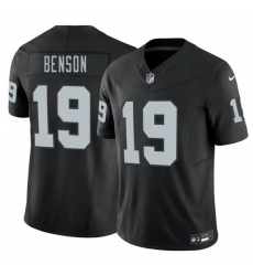 Men's Las Vegas Raiders #19 Malik Benson Black 2026 F.U.S.E. Vapor Untouchable Limited Football Stitched Jersey