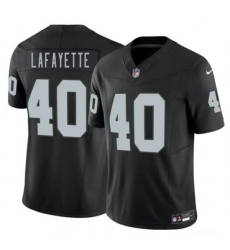 Men's Las Vegas Raiders #40 Devin Lafayette Black 2026 Draft F.U.S.E. Vapor Untouchable Limited Football Stitched Jersey