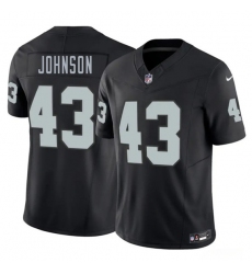 Men's Las Vegas Raiders #43 Dalton Johnson Black 2026 F.U.S.E. Vapor Untouchable Limited Football Stitched Jersey