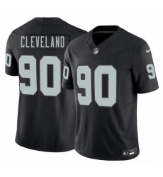Men's Las Vegas Raiders #90 Brandon Cleveland Black 2026 F.U.S.E. Vapor Untouchable Limited Football Stitched Jersey