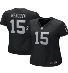 Women Las Vegas Raiders #15 Fernando Mendoza Black Vapor Limited Stitched Jersey