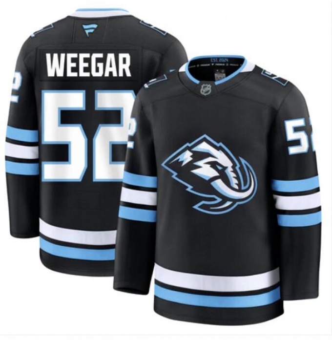 Men's Utah Mammoth #52 Mackenzie Weegar Fanatics Home Navy Blue Premium Jersey