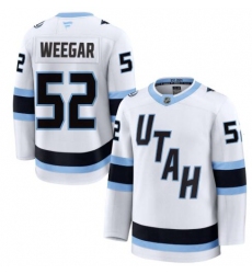 Men's Utah Mammoth #52 Mackenzie Weegar Fanatics White Away Premium Jersey