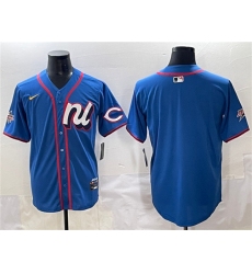 Men's National League Cincinnati Reds Blank Blue 2025 All-Star Edition Limited Stitched Baseball Jersey