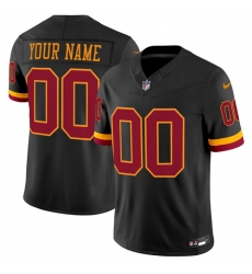 Men's Washington Commanders Active Player Custom Black 2026 F.U.S.E. Hail Raiser Alternate Vapor Limited Stitched Football Jersey