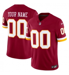 Men's Washington Commanders Active Player Custom Burgundy 2026 F.U.S.E. Vapor Limited Stitched Football Jersey