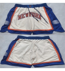 Men's New Yok Knicks Cream 2026 Shorts (Run Small)