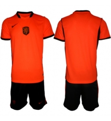 Men's Netherlands Custom Orange 2026 Stadium Home Soccer Jersey Suit