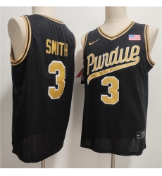 Men's Purdue Boilermakers #3 Braden Smith Black 2026 Vapor Limited Stitched Football Jersey