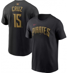 Men's Pittsburgh Pirates #15 Oswin Appollis Black 2026 City Connect T-Shirt