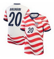 Men 20Folarin Balogun USMNT 2026 Stadium Replica Jersey 2