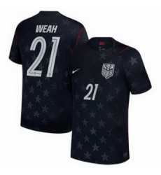 Men 21Timothy Weah USMNT 2026 Stadium Replica Jersey 1